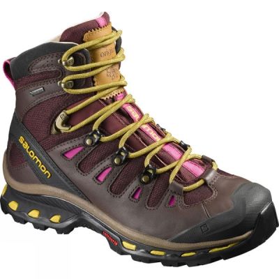 Botas Salomon Quest Origins 2 GTX Mujer Marrones / Amarillo - Chile LZA087259